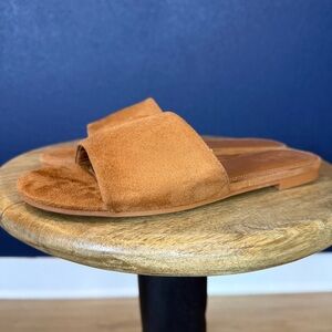 J. Crew Factory Tan Slide Sandals | Size 7